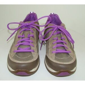 Dansko Sabrina Gray Purple Suede Sneakers Slip Resistant Size 42 / 11  US C124